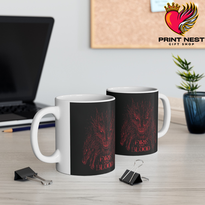 Fire and Blood Mug