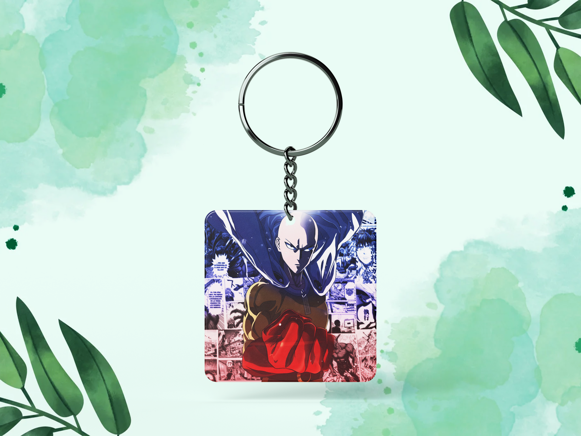 One Punch Man Metalic Keychain