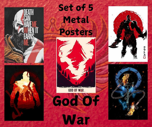 God Of War Metal Poster