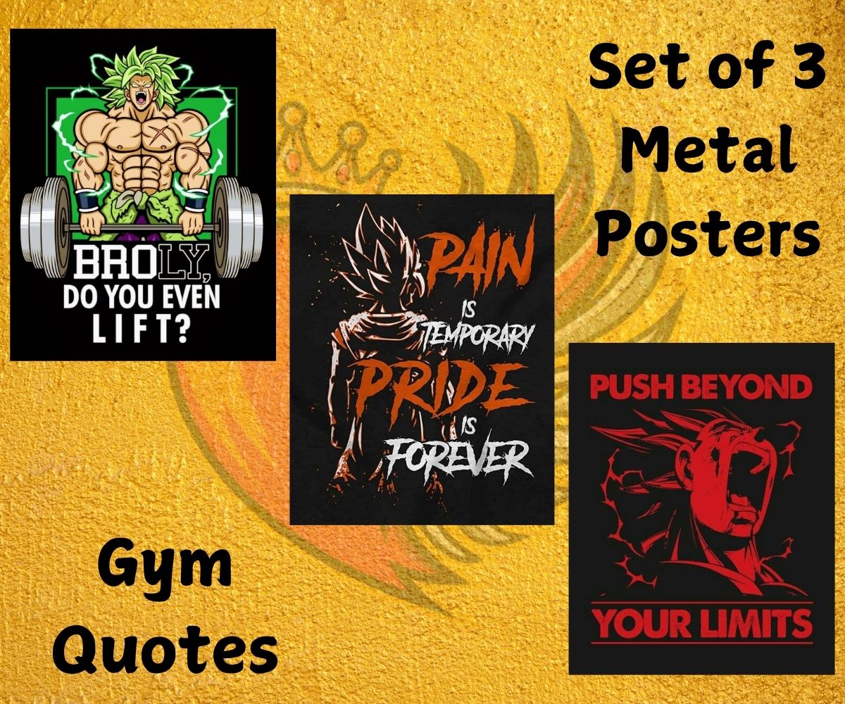 Gym Quotes Metal Poster
