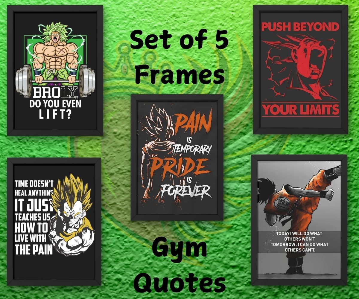 Gym Quotes Frames