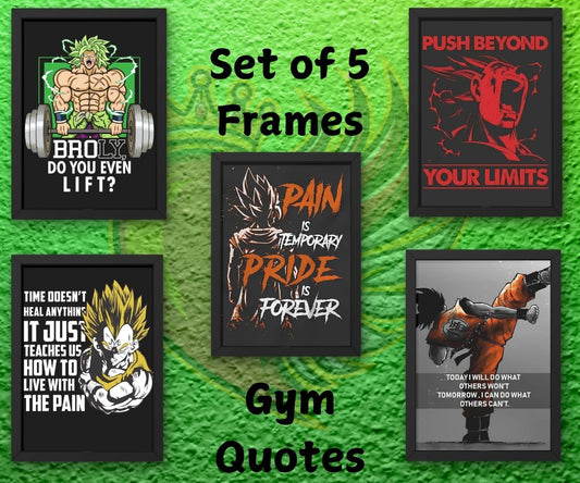 Gym Quotes Frames