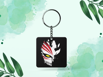 Hollow Mask Metalic Keychain