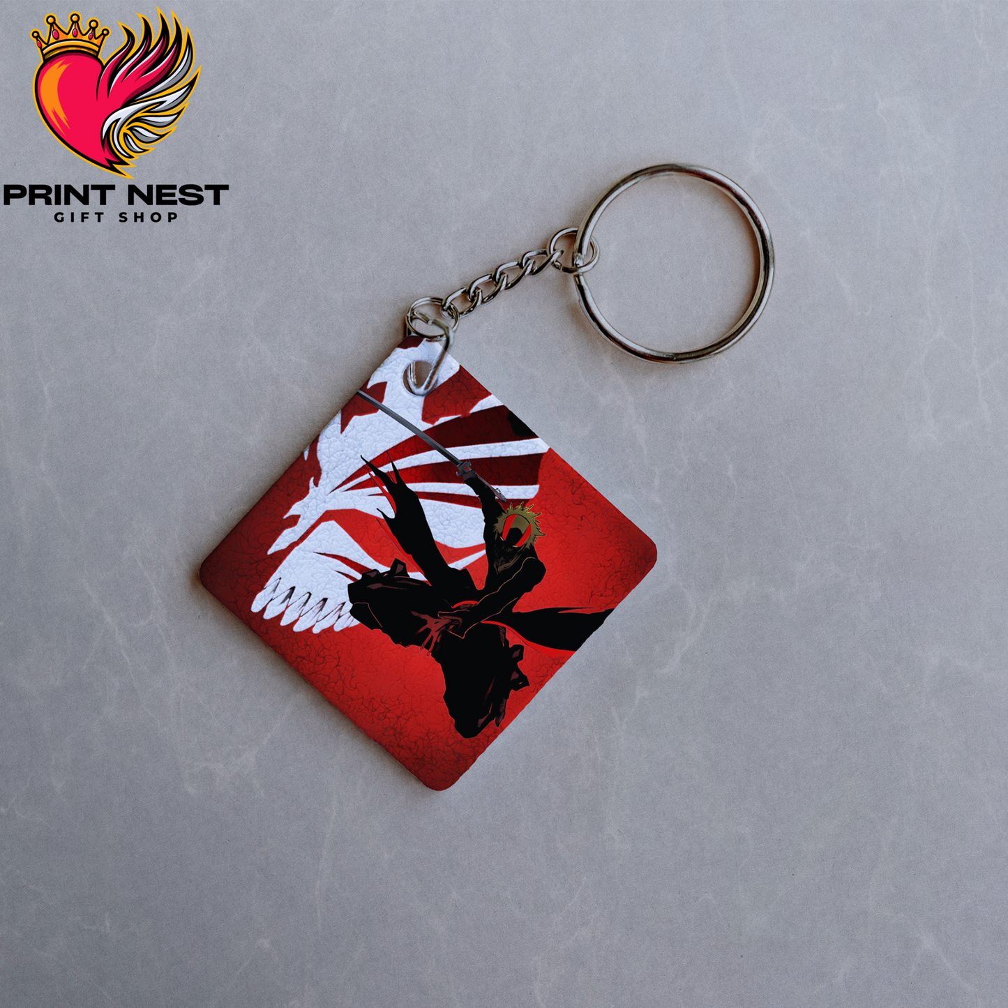 Ichigo Metalic Keychain