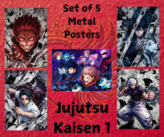 Jujutsu Kaisen 01 Metal Poster