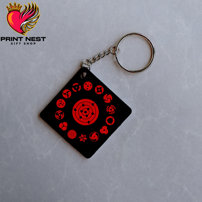 Sharingan Eyes Metalic Keychain