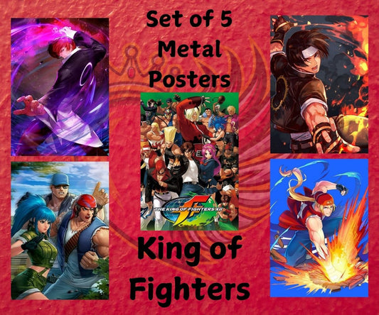 King of Fighters Metal Poster