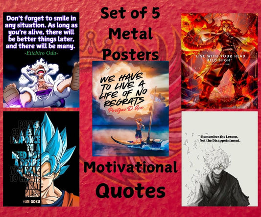 Motivational Quotes Metal Poster