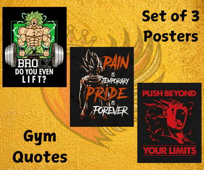 Gym Quotes Posters