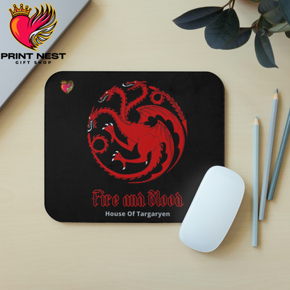 Fire and Blood Mouse Pad