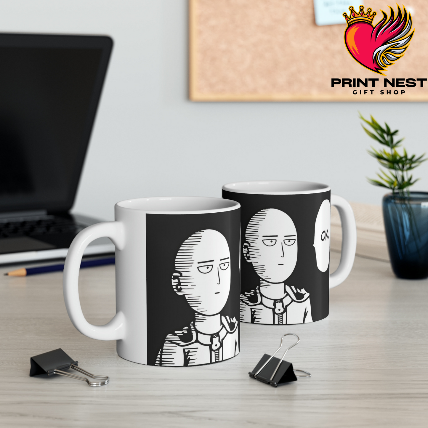 Saitama's Poker Face Mug