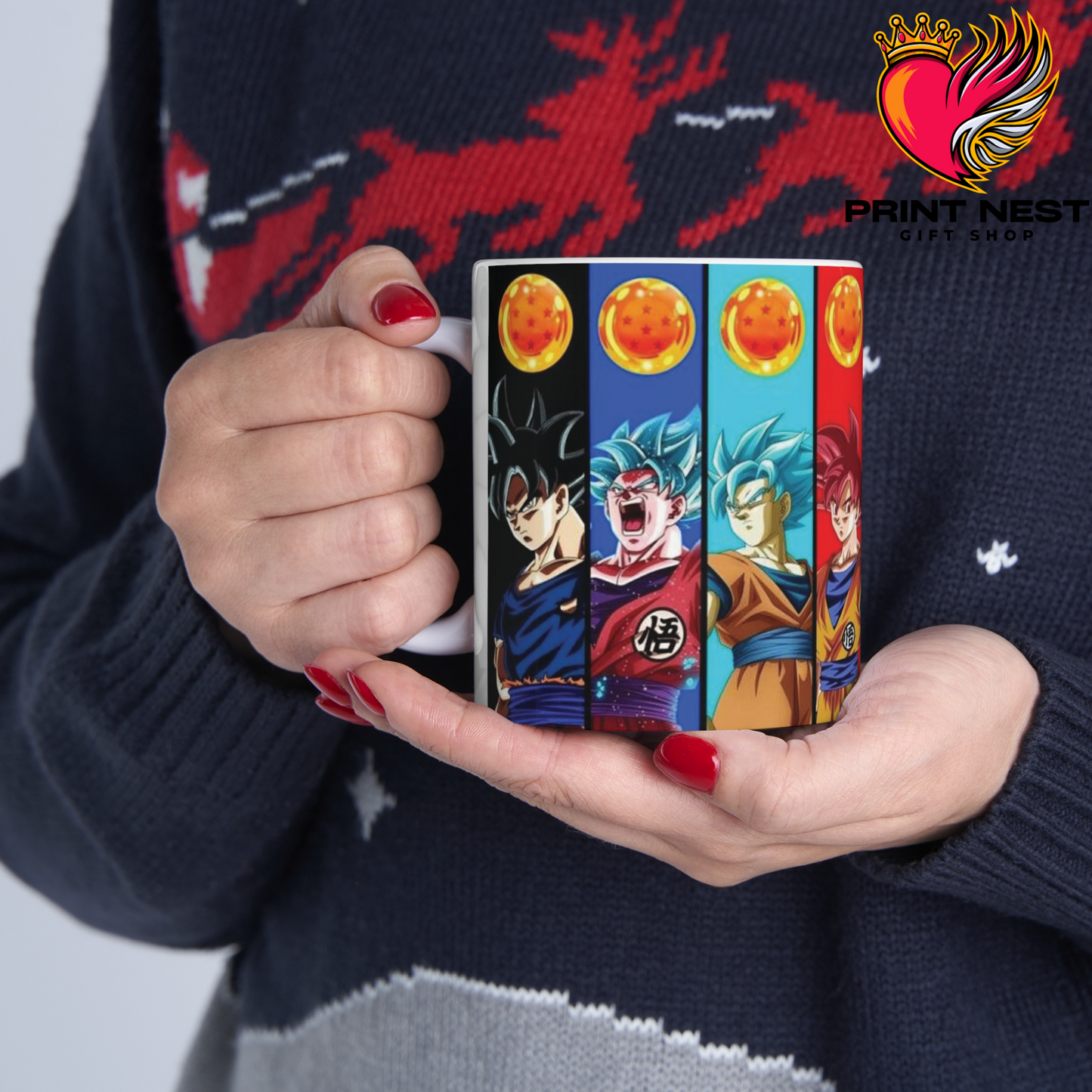 Goku Transformations Mug