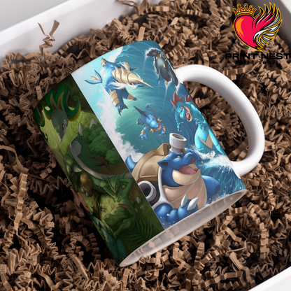 Fire, Grass & Water Type Pokemons Mug