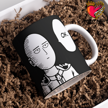 Saitama's Poker Face Mug