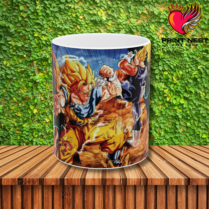 Goku vs Marjin Vegeta Mug