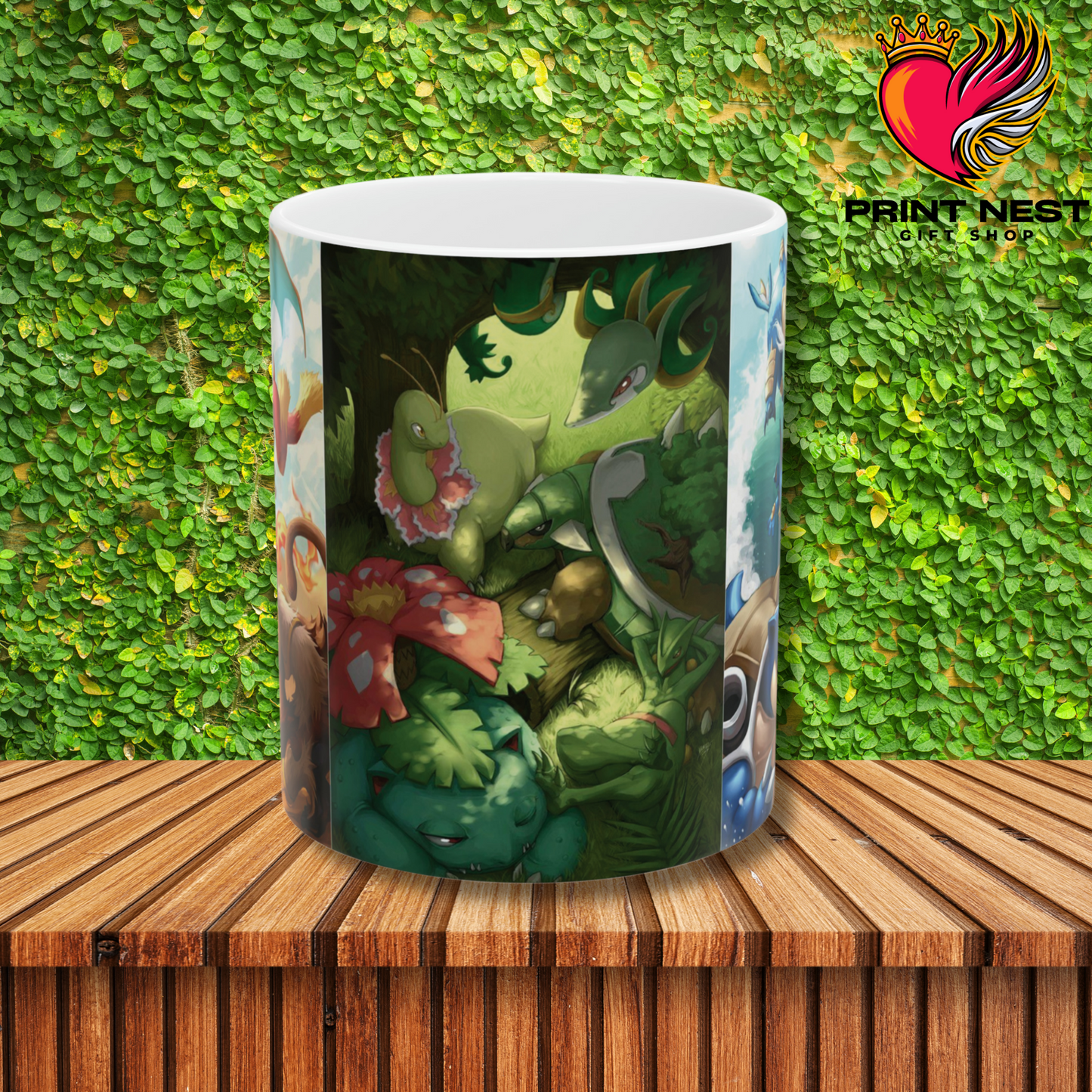 Fire, Grass & Water Type Pokemons Mug