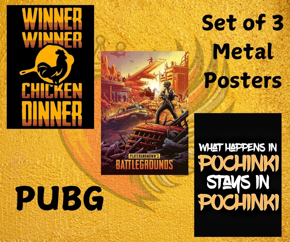 PUBG Metal Posters