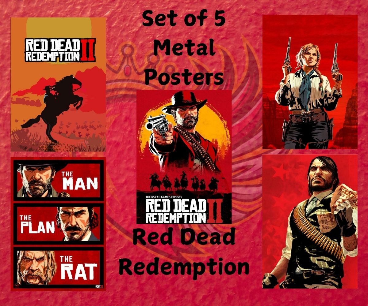 Red Dead Redemption Metal Posters