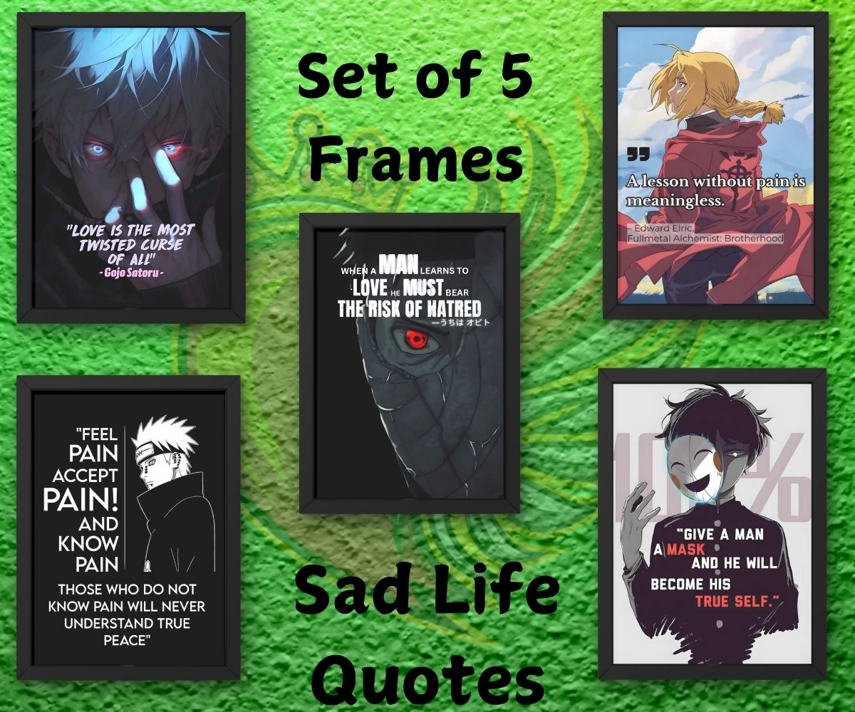 Sad Life Quotes Frames