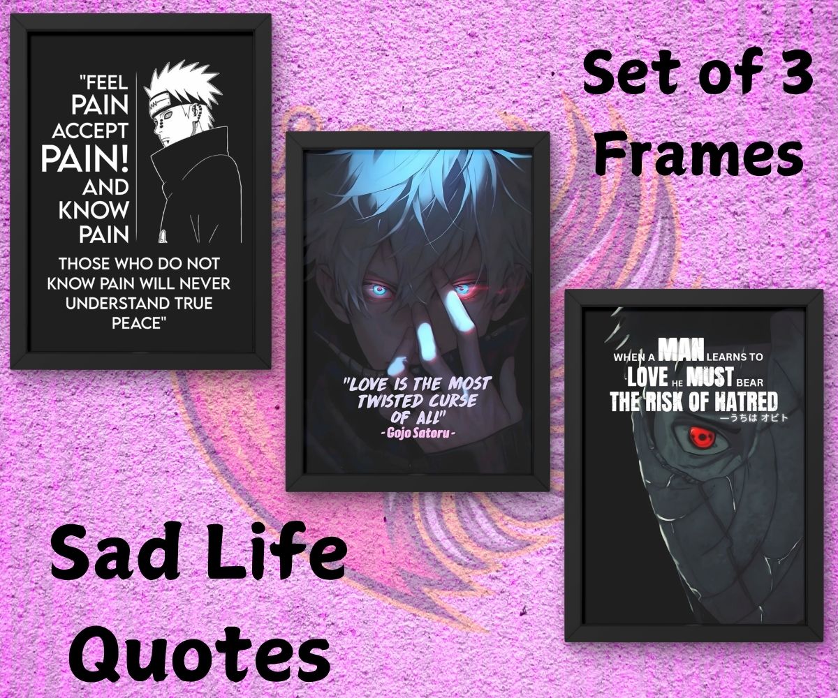 Sad Life Quotes Frames