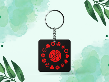 Sharingan Eyes metal keychain