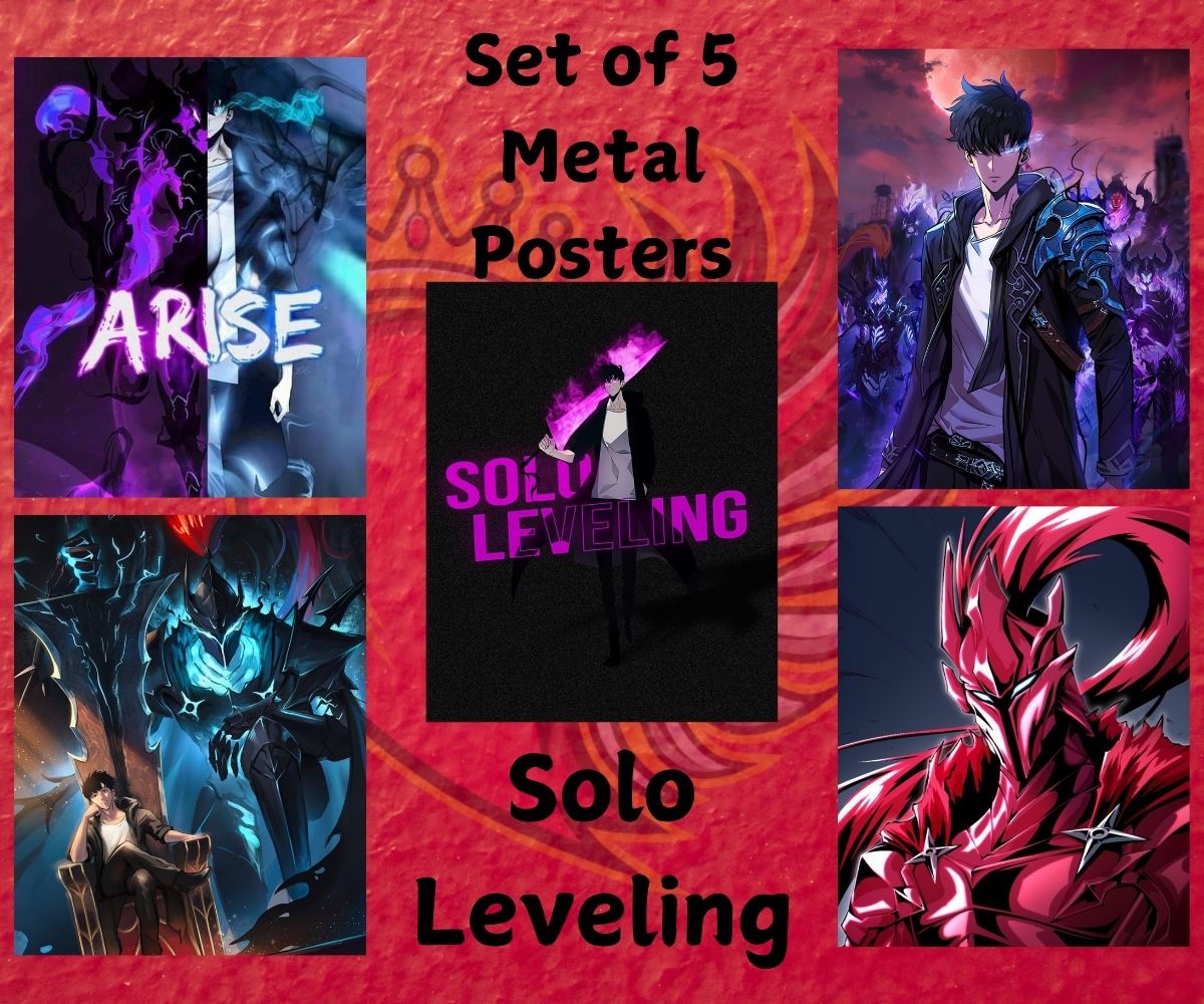 Solo Leveling Metal Postersss