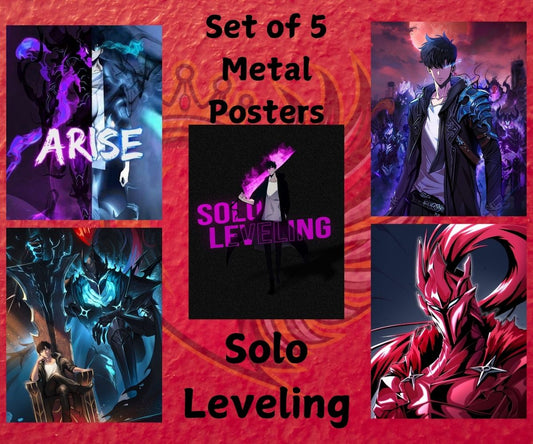 Solo Leveling Metal Postersss