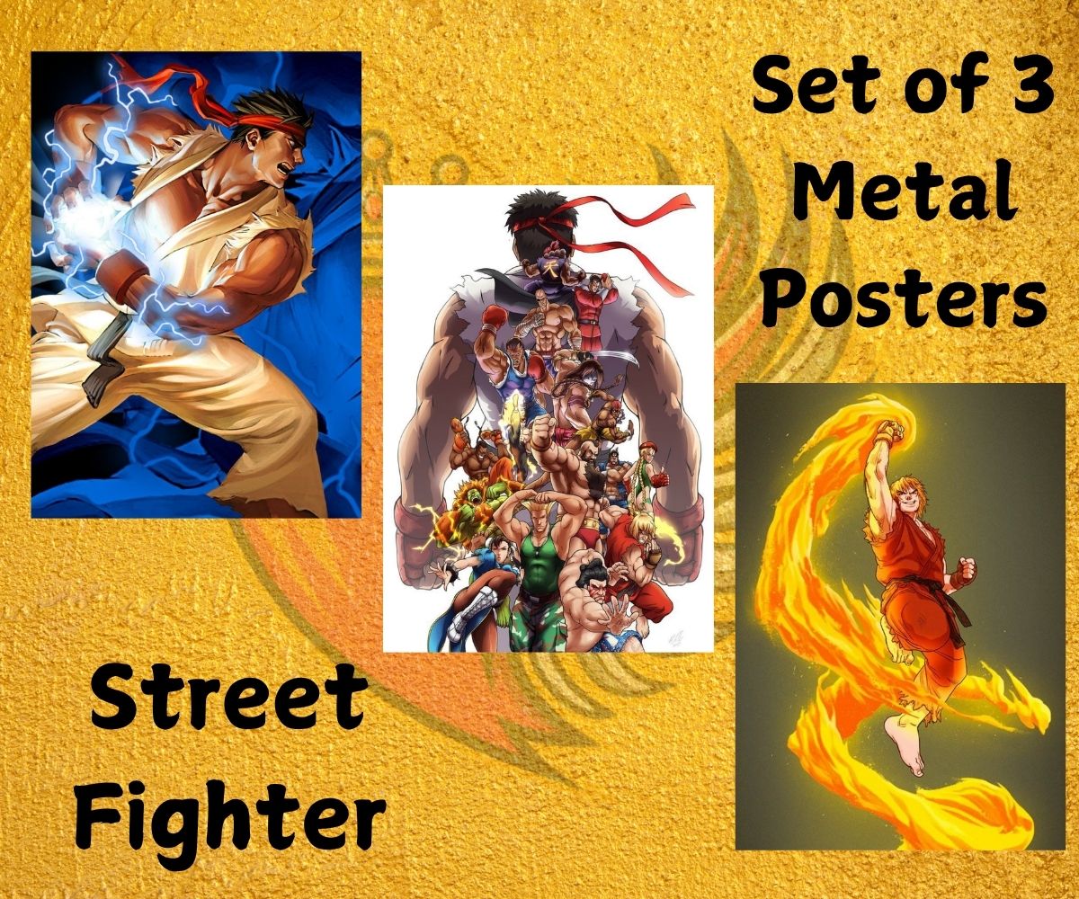 Street Fighter Metal Posters