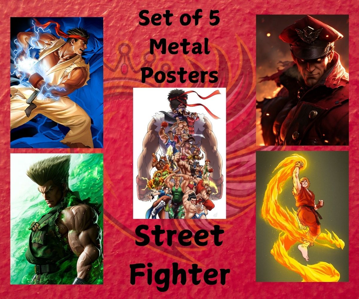Street Fighter Metal Posters