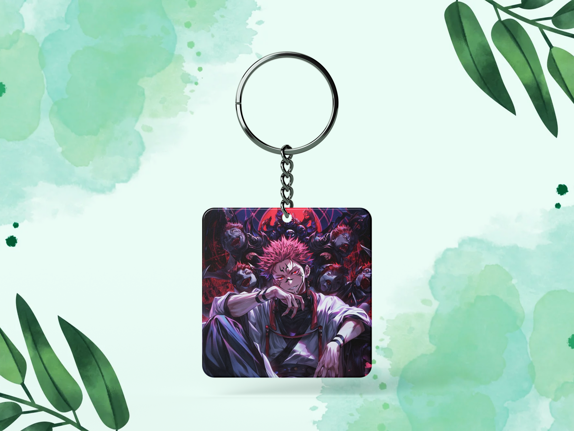 Sukuna Metalic Keychain