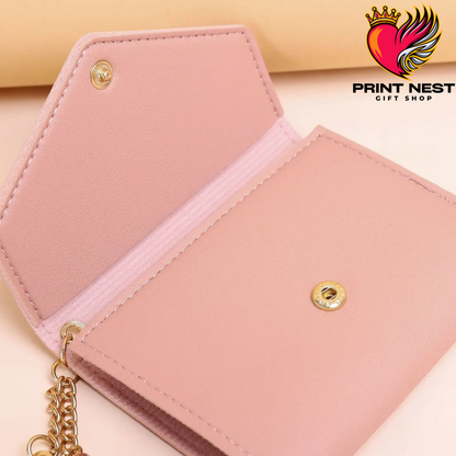 Pink Tussle Mini Wallet for Women