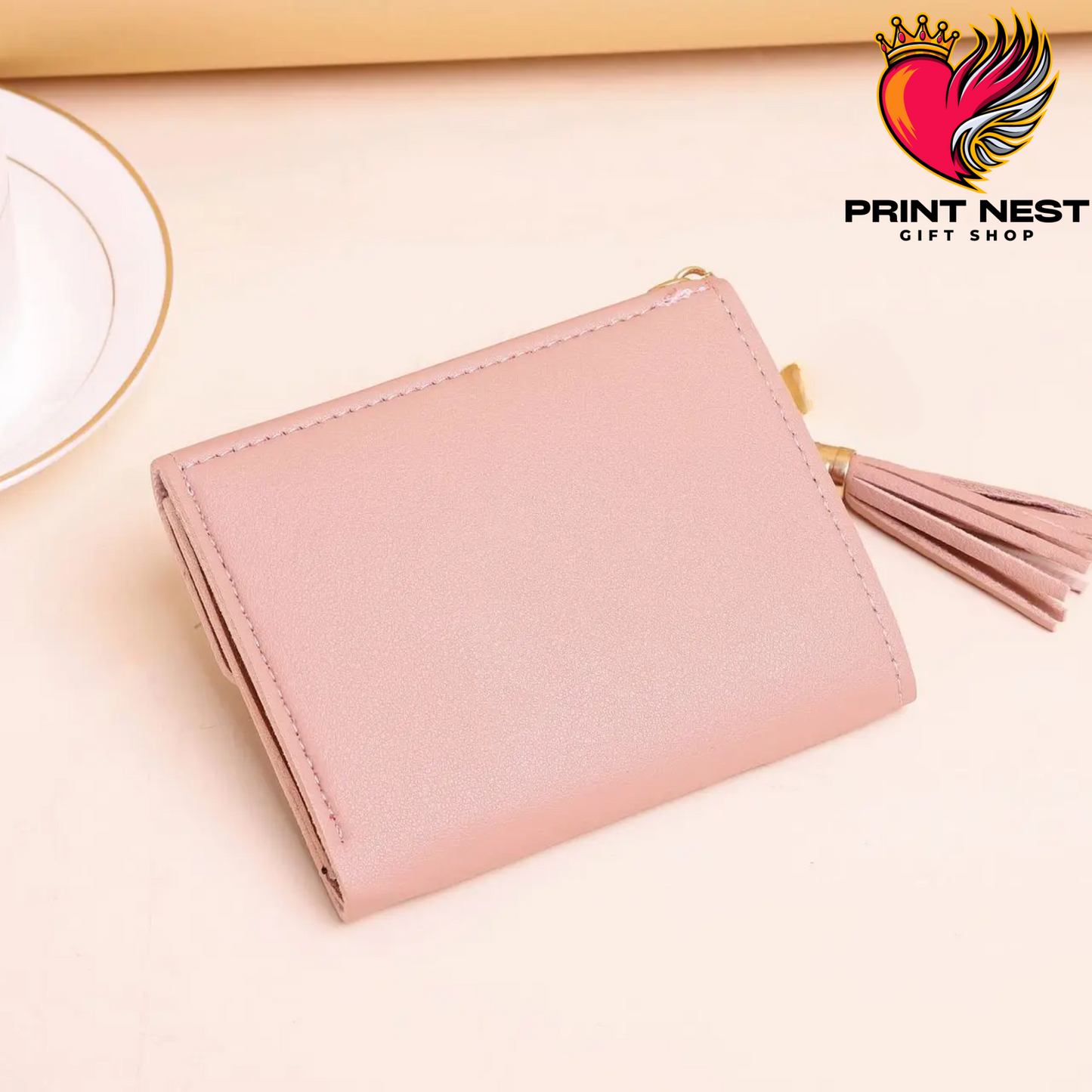 Pink Tussle Mini Wallet for Women