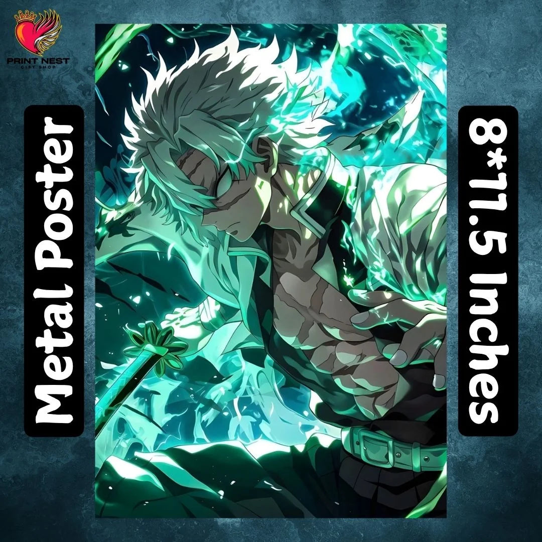 Demon Slayer Metal Poster - wall art poster print by Print Nest, view 4