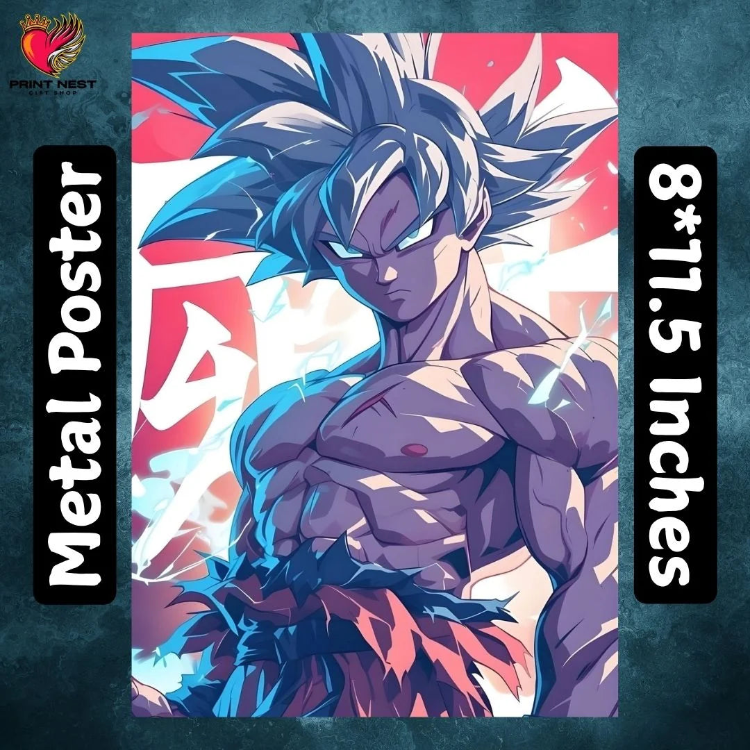 Dragon Ball Z Metal Poster - wall art poster print by Print Nest, view 2