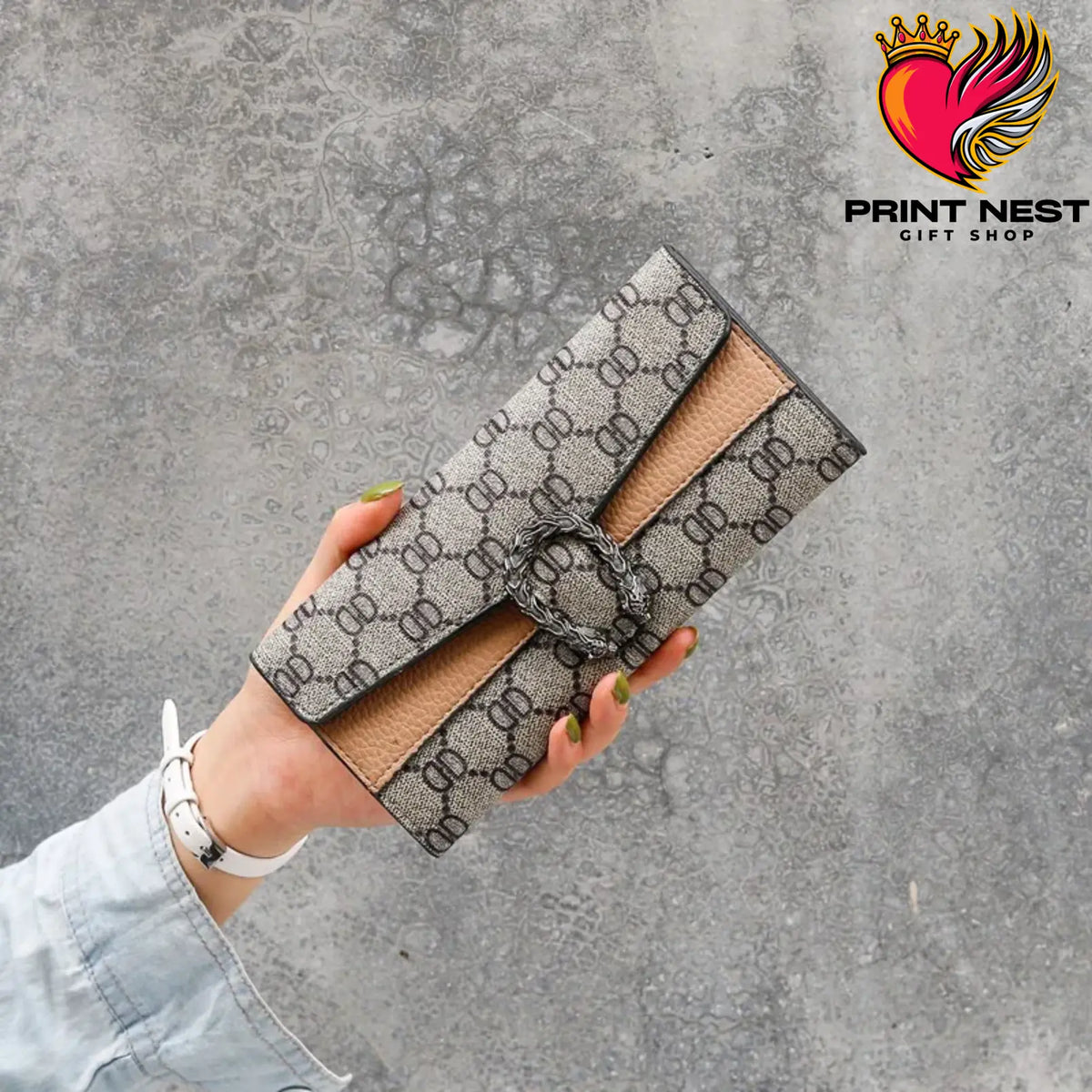 GD Long Wallet for Women - printed gift by Print Nest, view 6