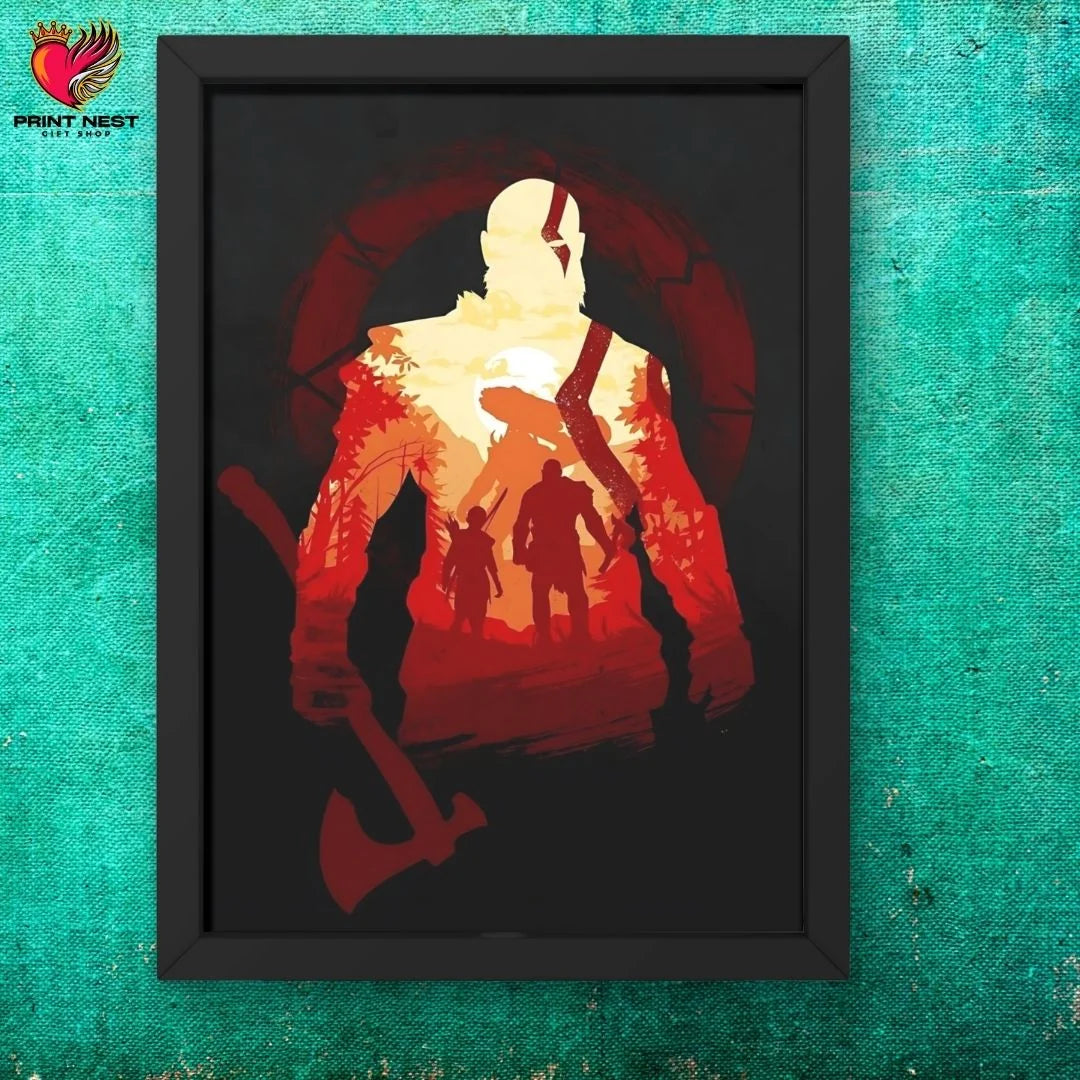 God Of War Frames - framed wall art decor by Print Nest, view 6