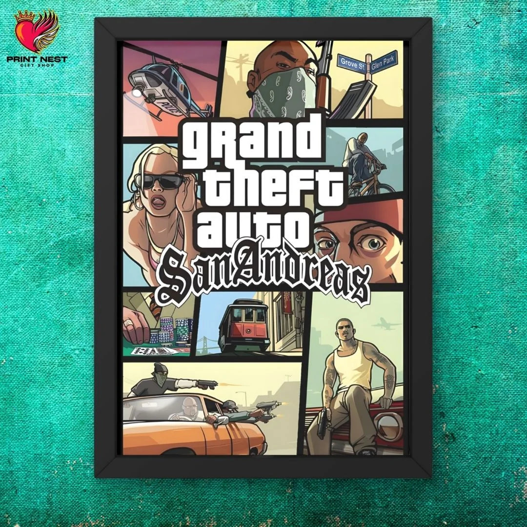 Grand Theft Auto Frames - framed wall art decor by Print Nest, view 5