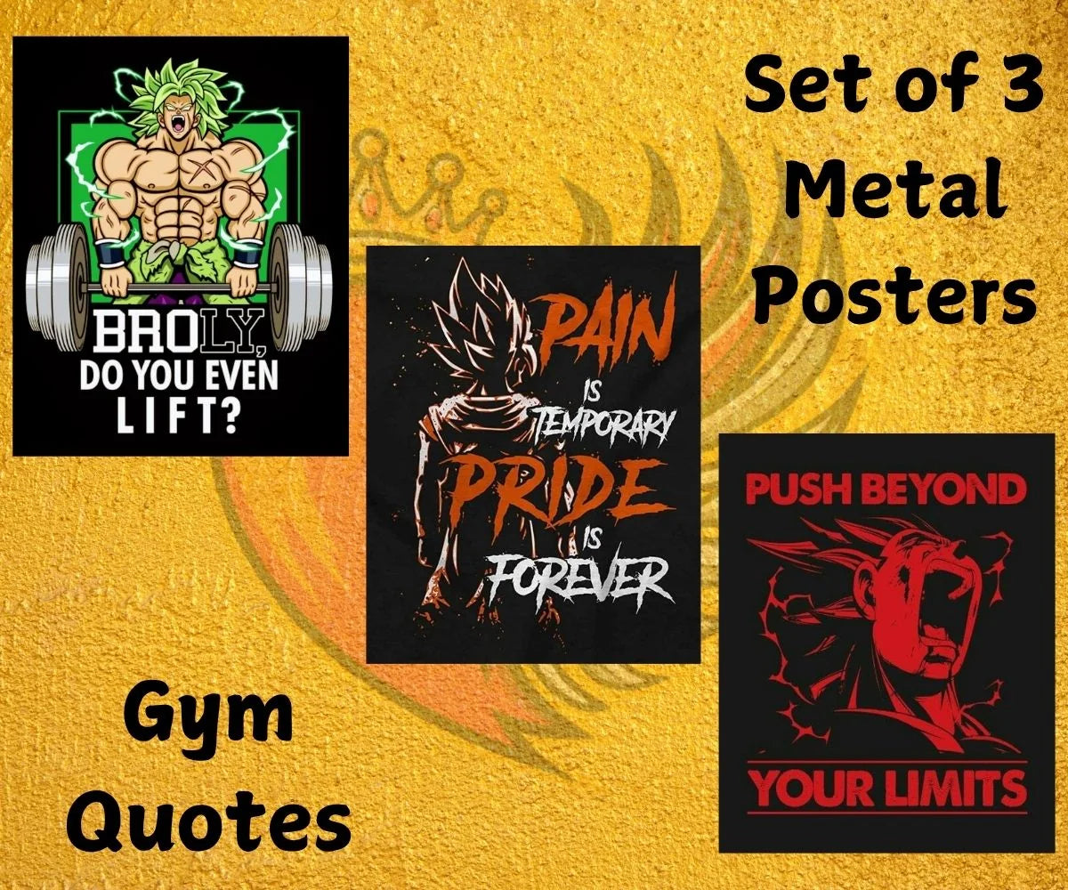 Gym Quotes Metal Poster - wall art poster print by Print Nest, view 7