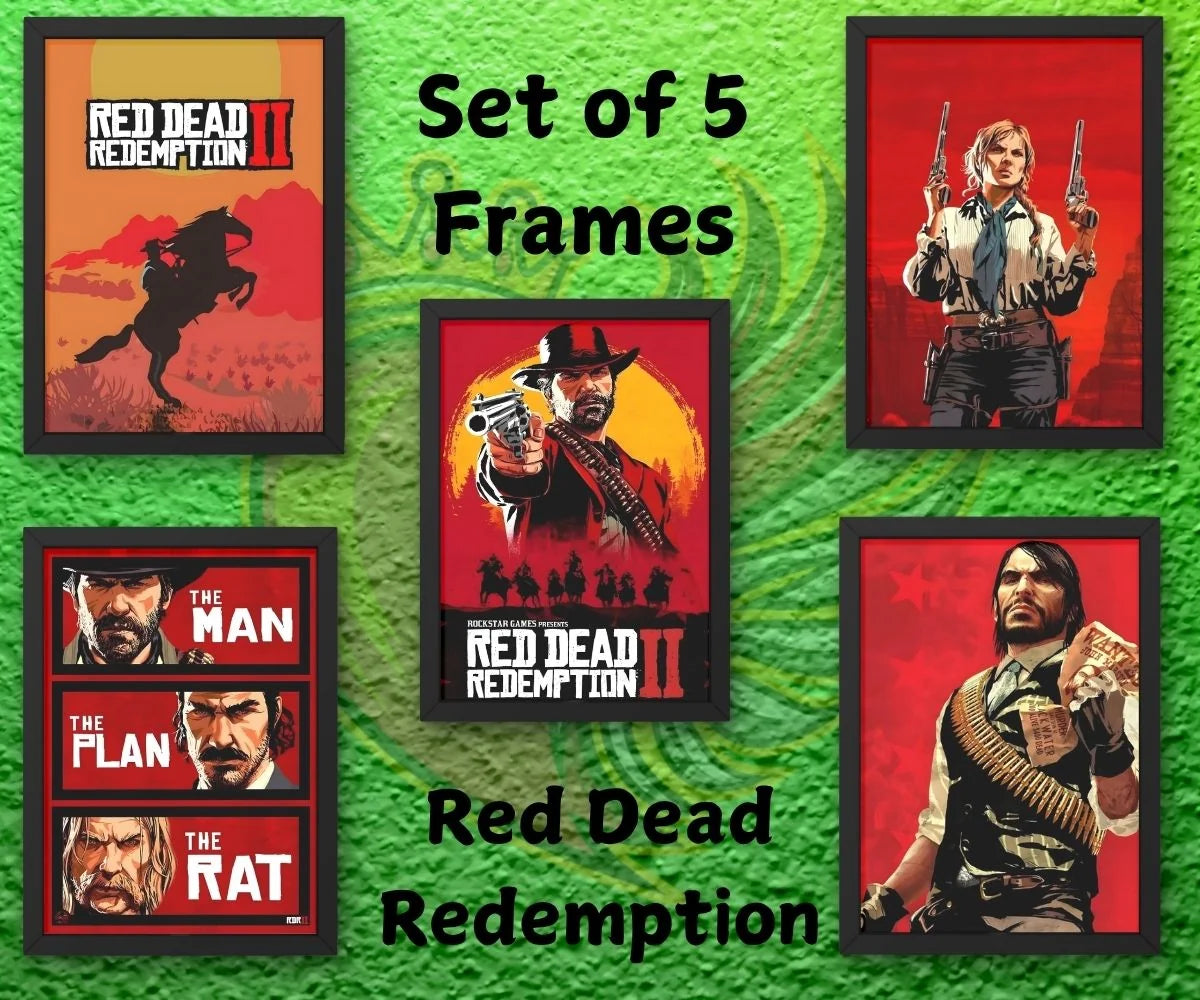 Red Dead Redemption Frames - framed wall art decor by Print Nest