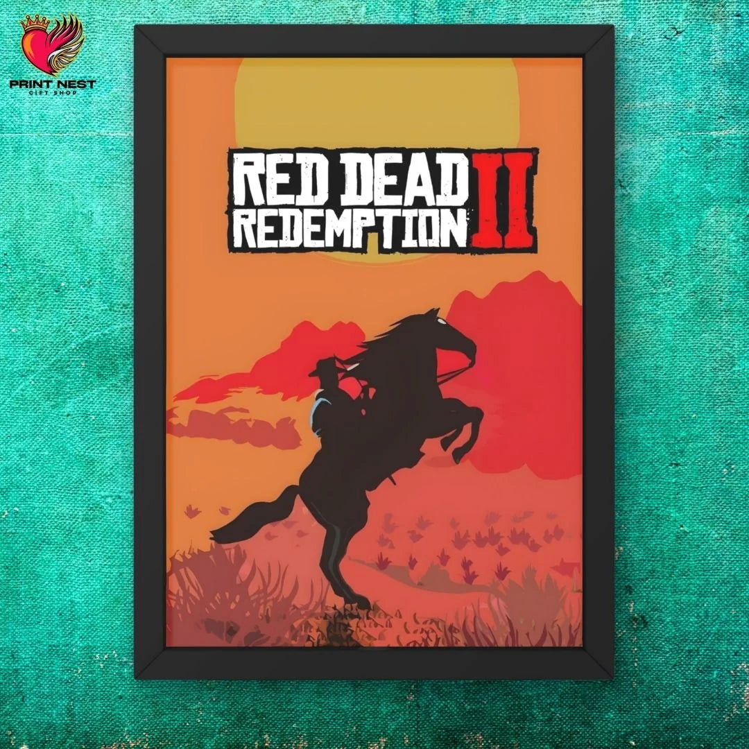 Red Dead Redemption Frames - framed wall art decor by Print Nest, view 2