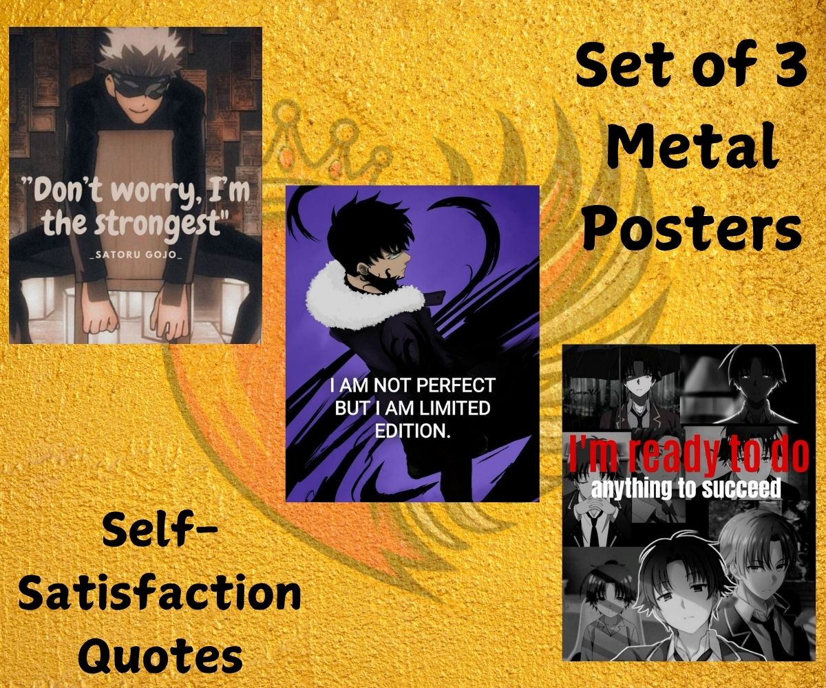 Self-satisfaction Quotes Metal Poster