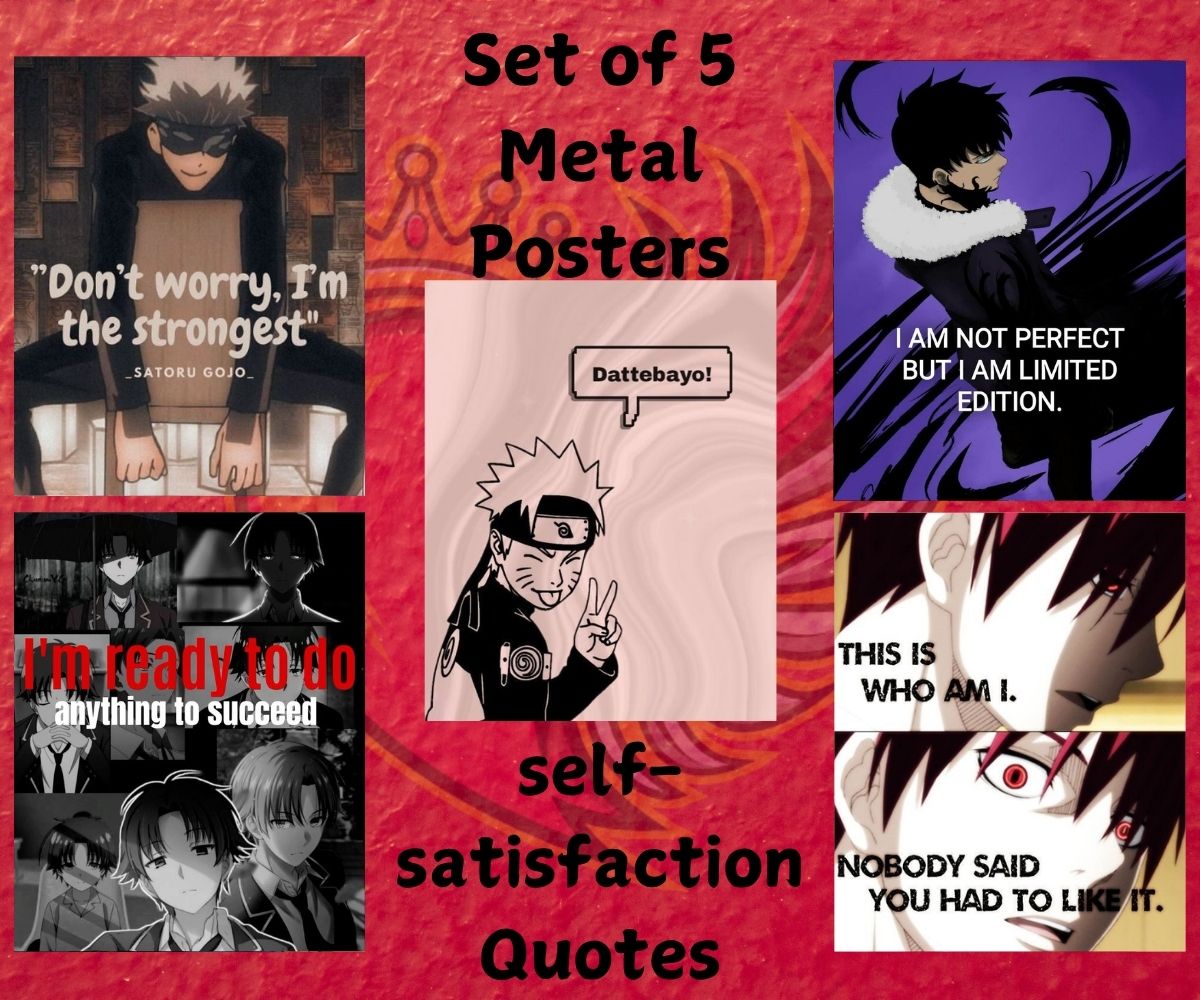 Self-satisfaction Quotes Metal Poster