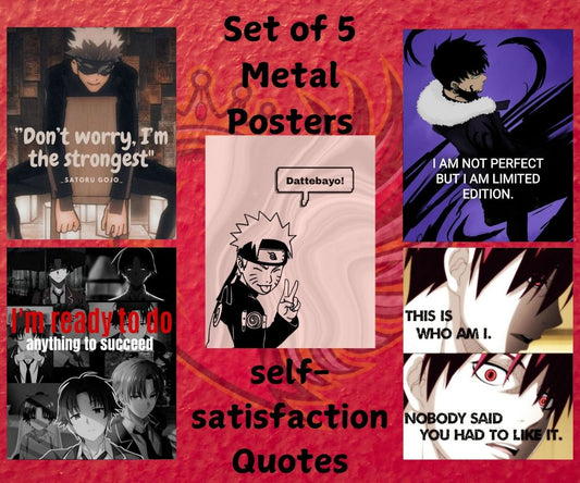 Self-satisfaction Quotes Metal Poster