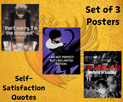 Self-satisfaction Quotes Posters