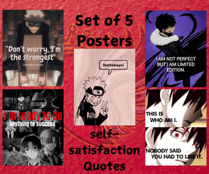 Self-satisfaction Quotes Posters