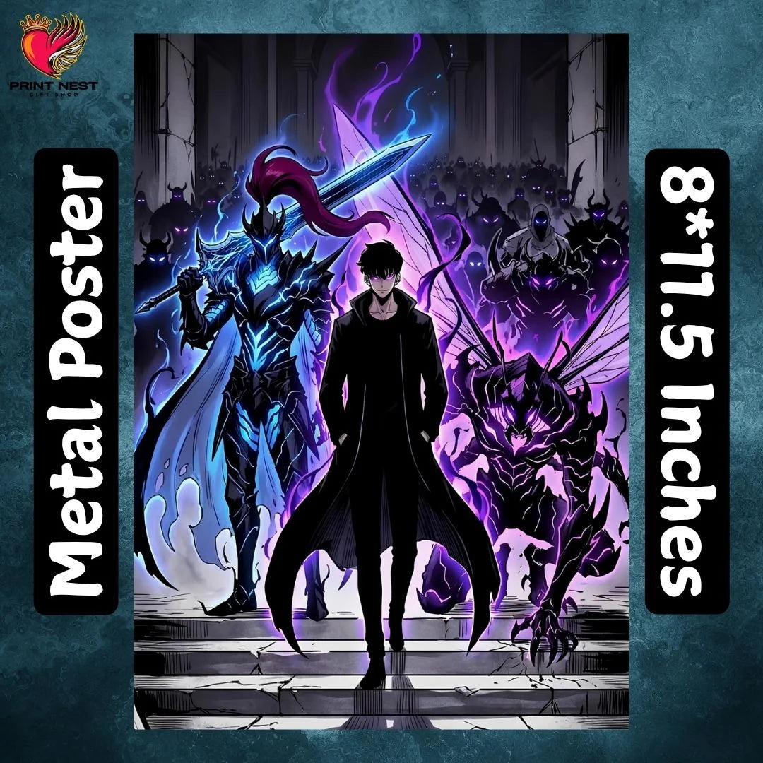 Solo Leveling 01 Metal Posters - wall art poster print by Print Nest, view 5